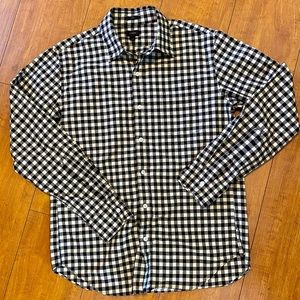 J Crew checkered long sleeve slim, fit shirt